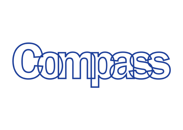 Compass text based logo