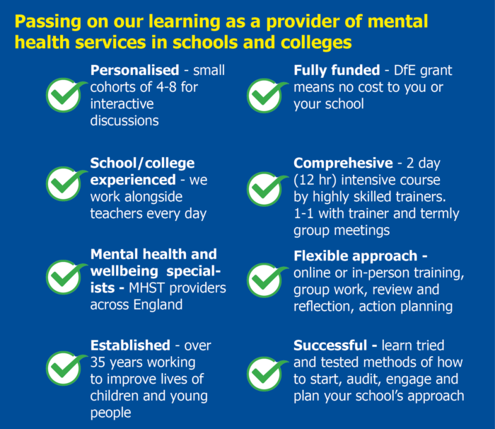 Compass Positive Effect Senior Mental Health Lead Training DfE grant assured