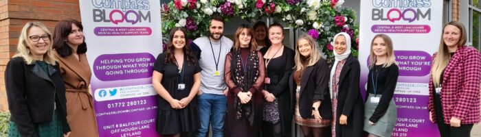 compass Bloom staff at launch event Leyland