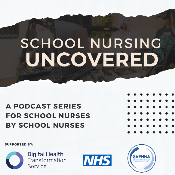 School Nursing Uncovered podcast logo.