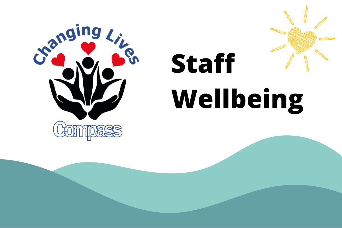 Compass Changing Lives Staff Wellbeing, header immage with logo